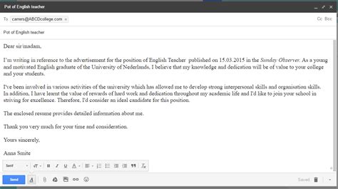 english formal e mail business email reply sample