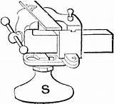 Bench Vise Clipart Vice Convenient Clipground Etc Medium sketch template