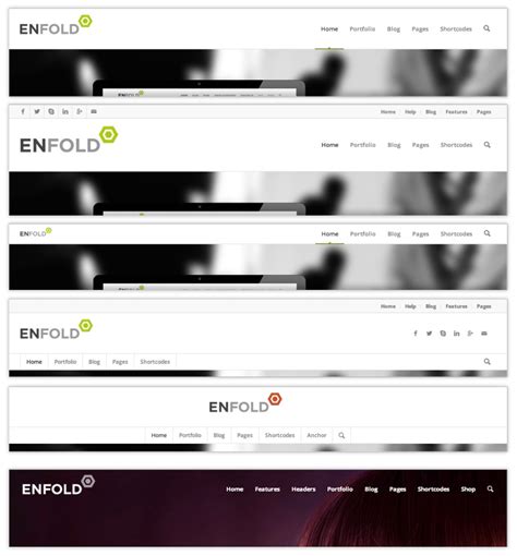 headers enfold theme demo