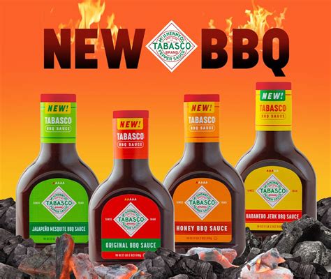tabasco brand bbq sauces ignite  flavor fire   grill