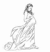 Embarazada Aarrows Colourbox Vectorstock Bocetos Barriga Embarazo Mulher Croquis sketch template