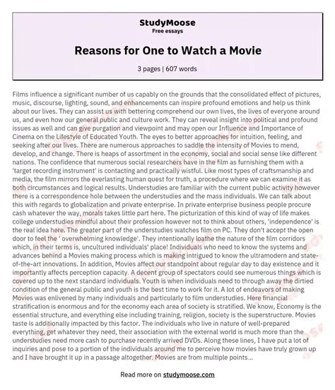 reasons        essay