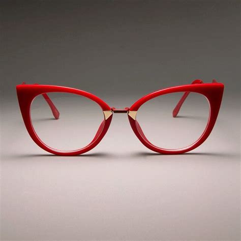Sexy Red Cat Eye Glasses Frames Women Optical Glasses Fashion