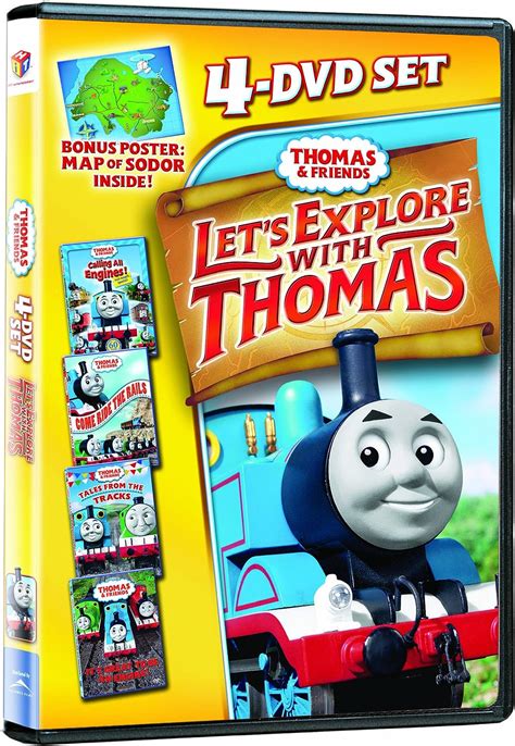 thomas and friends let s explore with thomas dvd 4 pack amazon ca