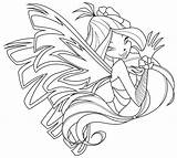Winx Sirenix Coloring Pages sketch template
