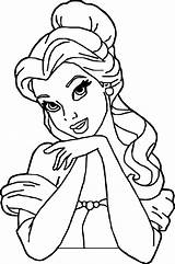 Coloring Princess Pages Disney Belle Beautiful Printable Princesses Colouring Choose Board Cool sketch template