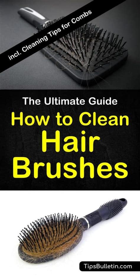 simple ways  clean hair brushes