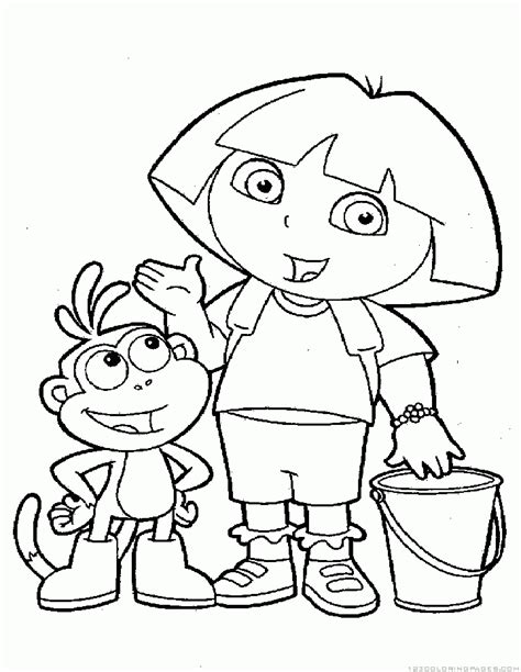 dora coloring pages