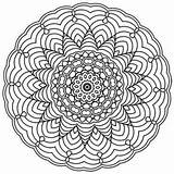 Coloring Pages 3d Mandala Adults Flower Printable Layered Nicole Friday October sketch template