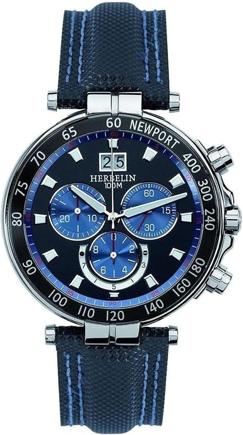 montre homme michel herbelin newport yacht club 36655 an65 amazon fr