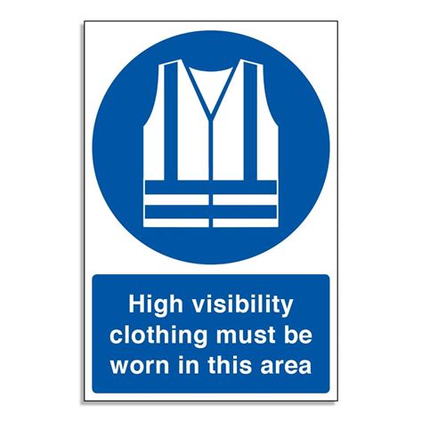 high visibility clothing   worn   area mandatory sign rsis
