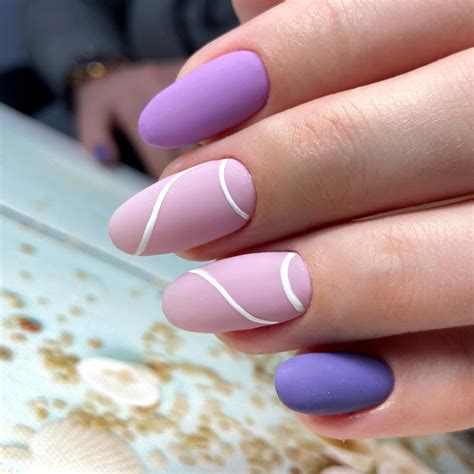 cute purple nails designs
