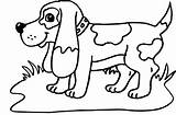 Hound Coloring Basset Pages Dogs Via sketch template