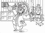 Scientist Mad Coloring Colouring Pages Pluspng Book Line 1969px Collection Popular Printable Categories Similar sketch template