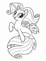 Rarity Coloring4free Colorings Mycoloring Poney sketch template