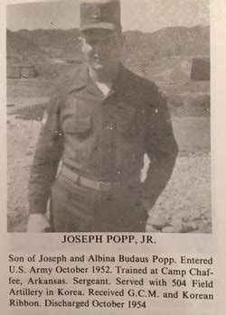 joseph joe popp jr   find  grave memorial