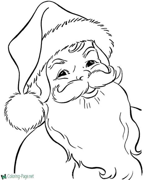 christmas coloring page santa claus