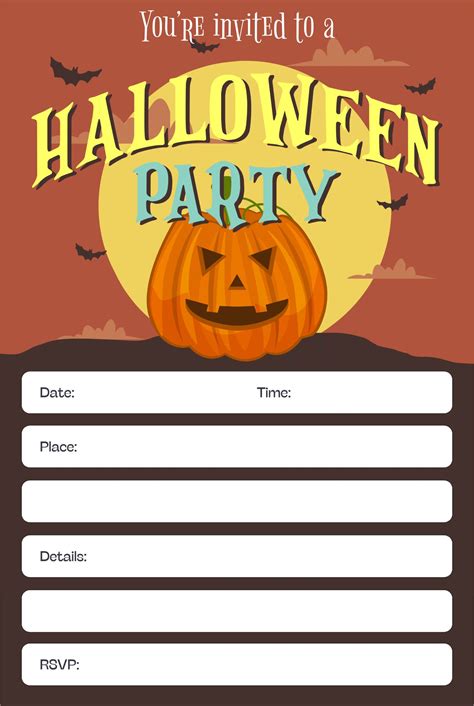 blank printable halloween invitations printable world holiday