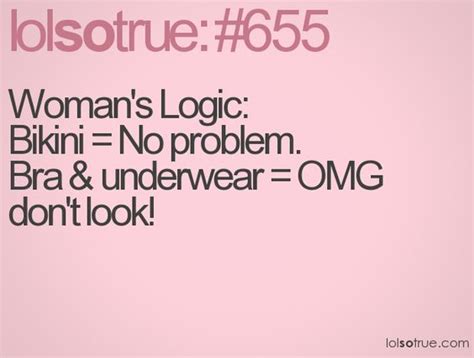 Women S Logic Bikini No Problem Bra And Underwear Omg