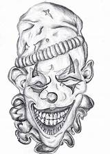 Clown Scary Tattoo Drawings Sketch Jester Joker Evil Coloring Pages Drawing Clowns Tattoos Crazy Skull Designs Creepy Sketches Chelsea Paintings sketch template