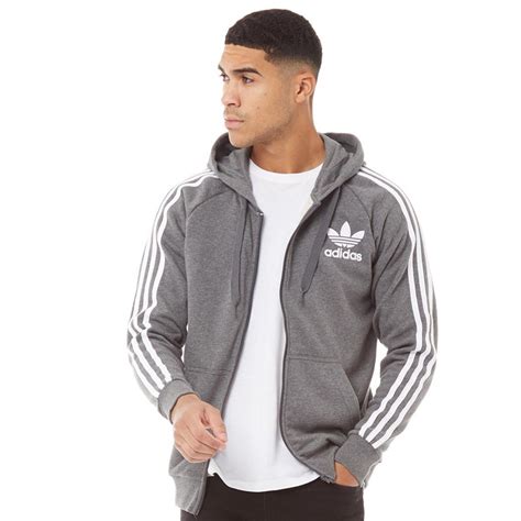 buy adidas originals mens california full zip hoodie dark grey heather