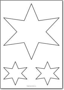 printable template  pointed stars  point star star