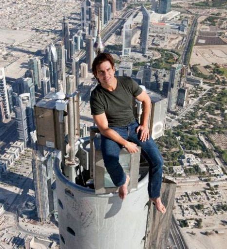 Tom Cruise Sits On Top Of Worlds Tallest Building For