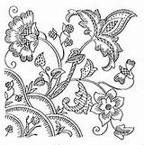 Jacobean Embroidery Crewel Needlework sketch template