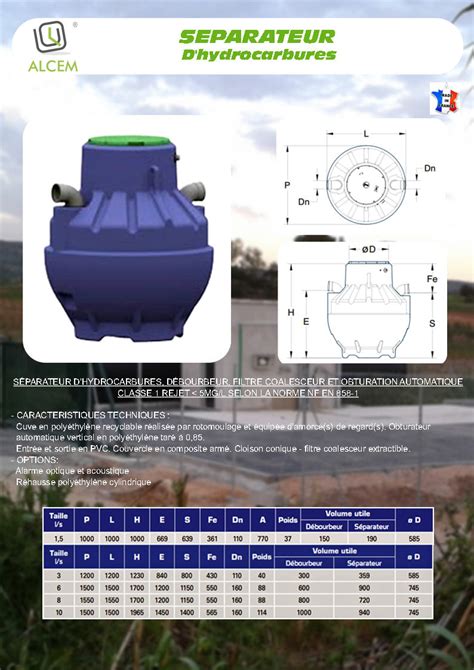 Sepa 1 5l Séparateur Dhydrocarbures De 1 5 L S à 10 L S Avec