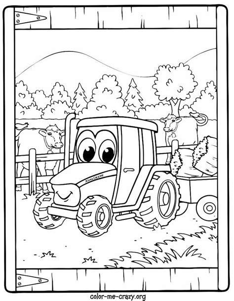 johnny tractor coloring pages coloring home