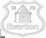 Everton Emblema Premier Dil Inglaterra Pintar Flags Emblems Bandiere Colorare Campionato Emblemi Calcio sketch template