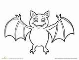 Bat Bats Coloring Halloween Vampire Pages Line Drawing Worksheets Colors Sheets Color Getdrawings Choose Board sketch template