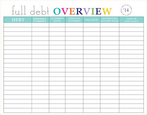 bill organizer spreadsheet  monthly bill organizer template