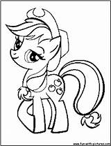 Coloring Applejack Mylittlepony Pages Fun sketch template