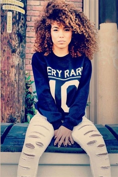 african queens — blasian girl swag curly hair on we heart it