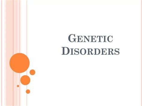 Ppt Genetic Disorders Powerpoint Presentation Free Download Id 2121889
