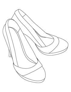 printable coloring pages  shoes yahoo image search results