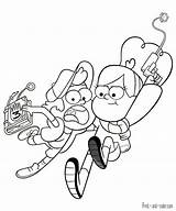 Coloring Dipper Dibujos Mabel Wendy Cipher Pato Personajes Coloringtop Diario Cumple Salvo Las sketch template