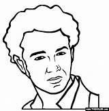Kevin Coloring Pages Gates Jonas Template sketch template
