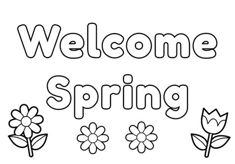 spring coloring sheets  places  find  printable spring