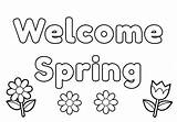 Spring Coloring Pages Mandala Welcome Printable Kids sketch template
