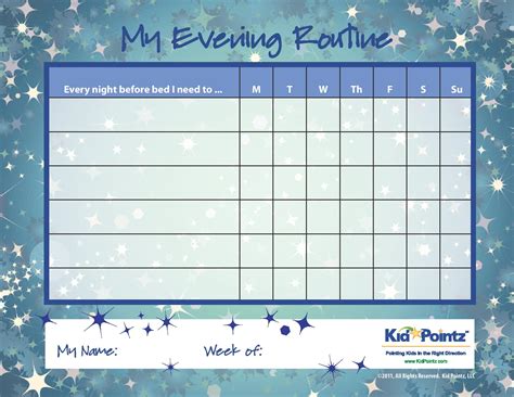 images   printable daily routine chart printable morning