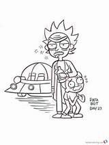 Rick Morty Coloring Pages Printable Colouring Forever Ever Monty Kids Picolour Getdrawings Tumblr Template sketch template