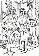 Wars Star Coloring Pages Han Luke Leia Solo Kids Gif Printable Fun Coloriage Color Leila Dans Characters Print Adult Children sketch template