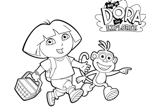 boots  dora printable coloring pages  print boots