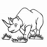 Coloring Endangered Animals Rhinoceros Pages Kids Clipart Printable Species Rhino Draw Easy Cliparts Gif Bestcoloringpagesforkids sketch template