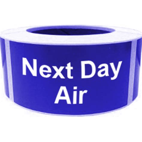 Next Day Air Shipping Labels 500pcs Per Roll 2 X 4 Blue