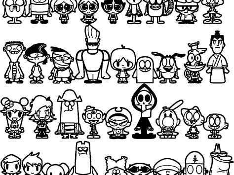 coloring pages cartoon network coloring home