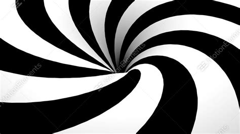Abstract Black And White Spiral With Hole Stock Animation 10313971