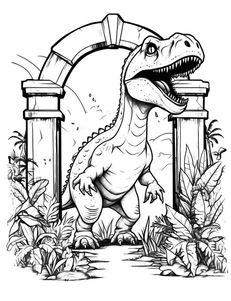 discover    dinosaur sketch  coloring  ineteachers